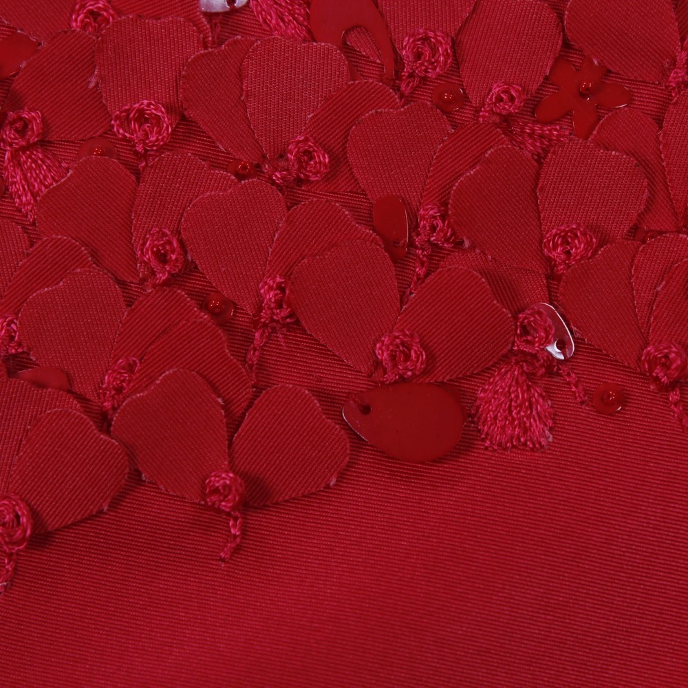 Carolina Herrera Red 100% Silk Embroidered Belted A-Line Shirt Dress Sz 6 - Picture 4 of 11